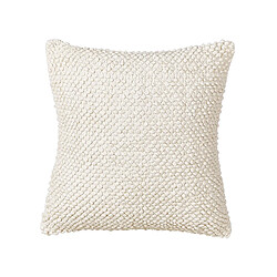 Beliani Coussin JOARA Coton 50 x 50 cm Unicolore Beige clair