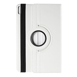 Etui en PU litchi avec support rotatif à 360° blanc pour votre Huawei MatePad Pro 10.8 pouces