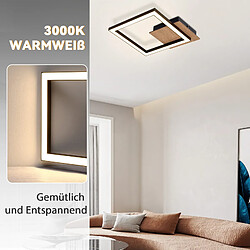 Autres Temps ZMH LED Pendentifs Living Room Modern 12/24W Kitchen Lights Warm White Black Vintage Hallway