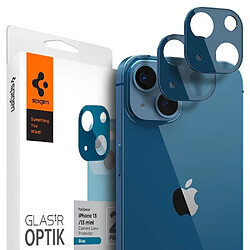 spigen optik.tr protecteur d appareil photo pack de 2 iphone 13 mini / 13 coque bleu