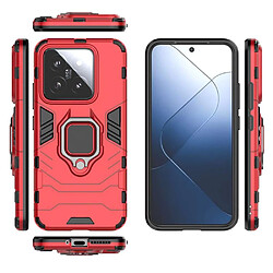 Htdmobiles Coque pour Xiaomi 14 5G - housse etui rigide anti choc + verre trempe - ROUGE