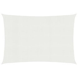 Helloshop26 Voile d'ombrage 160 g/m² 3 x 5 m PEHD blanc 02_0009021