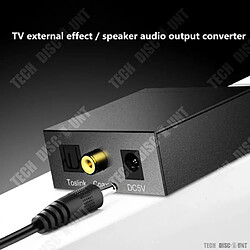 Acheter Tech Discount TD® Convertisseur de ligne audio coaxial à fibre optique/ Résistant Noir/