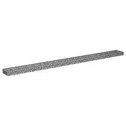 Avis vidaXL Lit surélevé à gabion Acier galvanisé 360x30x10 cm