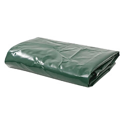 Helloshop26 Bâche polyvalente et résistante 650 g/m² 4x4 m vert couverture de camping protection jardin 02_0002249