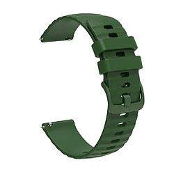 Bracelet en silicone points en forme de vague 18mm, réglable pour votre Garmin Venu 2S/Vivomove 3S/Vivoactive 4S - vert armé