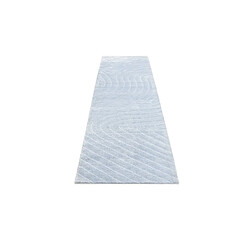 Avis Vidal Tapis de couloir en laine 300x84 bleu Darya