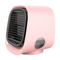 Portable Refroidisseur D'air Ventilateur Bureau Refroidissement Climatiseur Humidificateur Rose