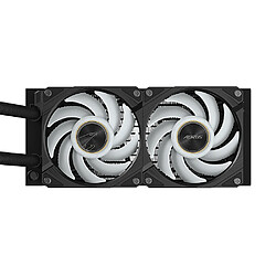 GIGABYTE Refroidisseur de CPU liquide AIO AORUS WATERFORCE X II 240 2 ventilateurs ARGB 120 mm, écran LCD couleur complet, méca pas cher