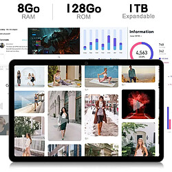 Avis Tablette Tactile 10.1 Pouces, VANWIN S18 Android 12 Tablette 8Go+128Go/TF 1To, 7000mAh Tablette PC, Dual SIM 4G+5G WiFi, Octa-Core, 8MP+5MP, 1920*1200 FHD+ avec Cas + Clavier + Stylo-Bleu