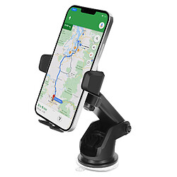 Avizar Support Voiture pour Téléphone avec Ventouse et Bras Extensible Noir