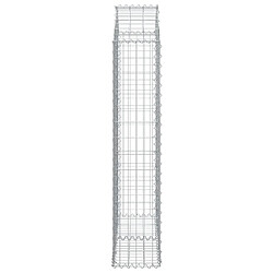 Avis vidaXL Panier de gabions arqué 100x30x140/160 cm Fer galvanisé