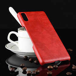 Wewoo Coque antichoc Litchi Texture PC + PU pour Sony Xperia L3 (rouge)