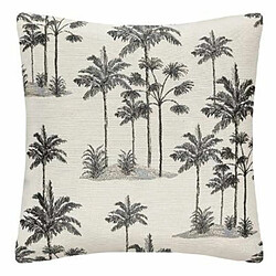 Housse de Coussin Palm 40x40cm Noir & Blanc