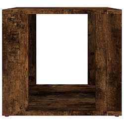 Maison Chic Table de chevet,Table de nuit,Table d'appoint pour salon Chêne fumé 41x40x36 cm Bois d'ingénierie -MN40507 pas cher