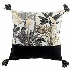 Paris Prix Coussin Déco Imprimé Karaba 40x40cm Noir