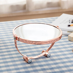 Acheter Universal Loupe de bureau de la salle de bains miroir de maquillage rose or rond miroir de maquillage double face chambre à coucher table debout miroir gratuit