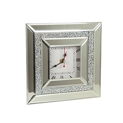 Horloge de table Romimex Argenté verre 20 x 20 x 5 cm