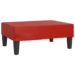 vidaXL Repose-pied Rouge bordeaux 78x56x32 cm Similicuir