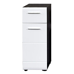 Avis Trendteam Armoire de rangement de sol Line Blanc et argenté fumé