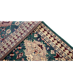 Vidal Tapis de laine 357x251 vert Tabriz pas cher