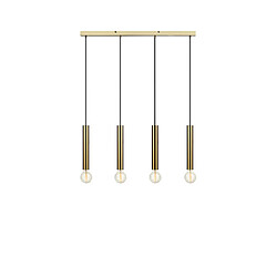 Markslojd Suspension Sencillo Métal Laiton 4 ampoules 35cm