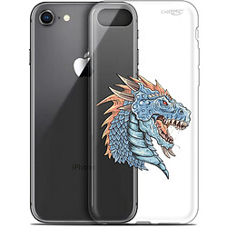 Caseink Coque arrière Apple iPhone 7/8 (4.7 ) Gel HD [ Nouvelle Collection - Souple - Antichoc - Imprimé en France] Dragon Draw