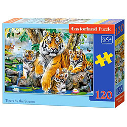 Tigers by the Stream, Puzzle 120 Teile - Castorland