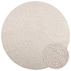 vidaXL Tapis ZIZUR crème Ø 200cm aspect de jute intérieur et extérieur