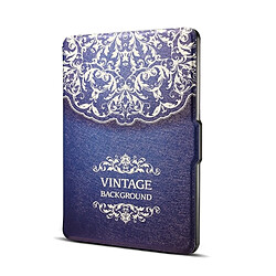 Wewoo Etui à fleurs européen imprimé vigne horizontal Flip en cuir PU pour Amazon Kindle Paperwhite 1 & 2 & 3 avec sommeil / réveil