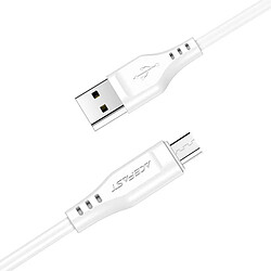 Câble USB-C vers Micro-USB Acefast C3-09 (blanc) de 1.2m