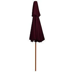 Acheter Maison Chic Parasol Jardin | Parasol double avec mat en bois Rouge bordeaux 270 cm - GKD45614