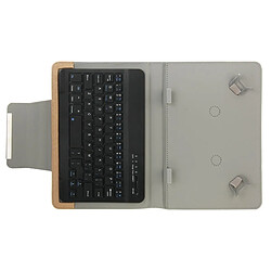 Acheter Wewoo Clavier QWERTY brun pour tablette PC de 10 pouces Housse en cuir universelle avec et support Bluetooth séparables