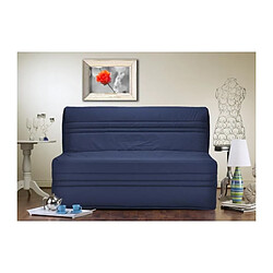 Avis JOE Banquette BZ 3 places - Tissu bleu marine - Contemporain - L 143 x P 97 cm