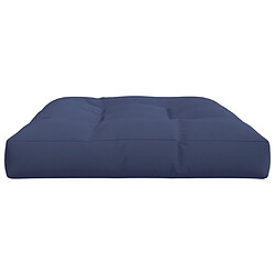 Acheter vidaXL Coussin de palette bleu marine 120x80x12 cm tissu