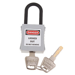 PL38-KD Cadenas De Verrouillage De Sécurité Incurvé PVC 38 Mm Gris