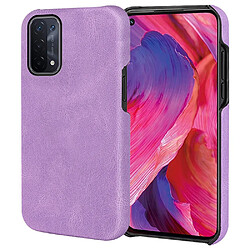 Coque en TPU + PU anti-griffes, violet pour votre Oppo A54 5G/A93 5G/A74 5G