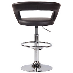 Non Tabouret de bar Jaen simili cuir pas cher