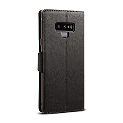 Avis Wewoo Housse Coque Pour Galaxy Note9 Denior V2 Voiture de luxe en cuir de vachette à rabat horizontal avec portefeuille Noir