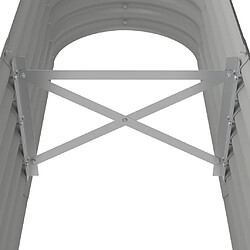 Acheter vidaXL Lit surélevé de jardin Acier enduit de poudre 152x40x36 cm gris