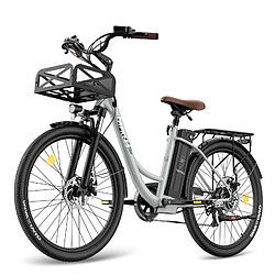 Avis Vélo électrique FAFREES F26 Lasting - Moteur 250W Batterie 36V20.3Ah Assisted Autonomie 160KM Frein à Disque Mécanique - Gris