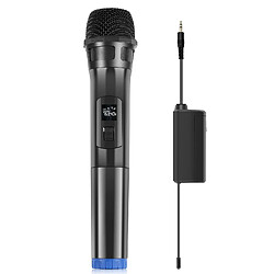 Yonis Microphone Sans Fil Dynamique LED Or Portable