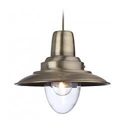 Luminaire Center Suspension Fisherman, laiton antique