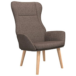 vidaXL Chaise de relaxation Taupe Tissu