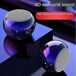 Universal Subwoofer Mini Bluetooth en haut-parleurs portables True Wire Wireless Power Bass Stéréo haut-parleurs (violet)