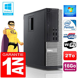 PC DELL 990 SFF Intel G840 Ram 16Go Disque 2 To Wifi W7 - Occasion