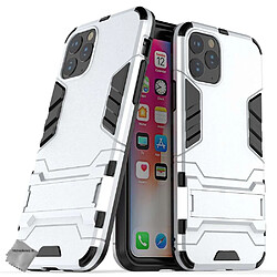 Htdmobiles Coque rigide anti choc pour Apple iPhone 11 Pro Max + verre trempe - ARGENT