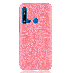 Wewoo Coque PC + PU antichoc à texture de crocodile pour Huawei P20 lite 2019 / Huawei nova 5i rose