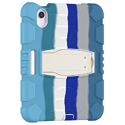 Coque en TPU quatre coins améliorés avec béquille Coloré/bleu pour votre iPad mini (2021)