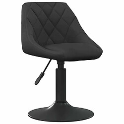 Maison Chic Lot de 4 Chaises pivotantes à manger | Fauteuil Chaise de cuisine noir velours -GKD48573